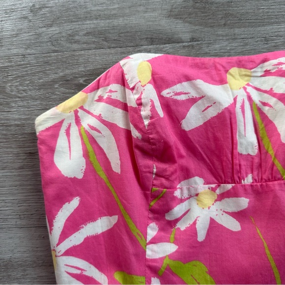 Lilly Pulitzer Pink Floral Strapless Dress - Picture 4 of 7